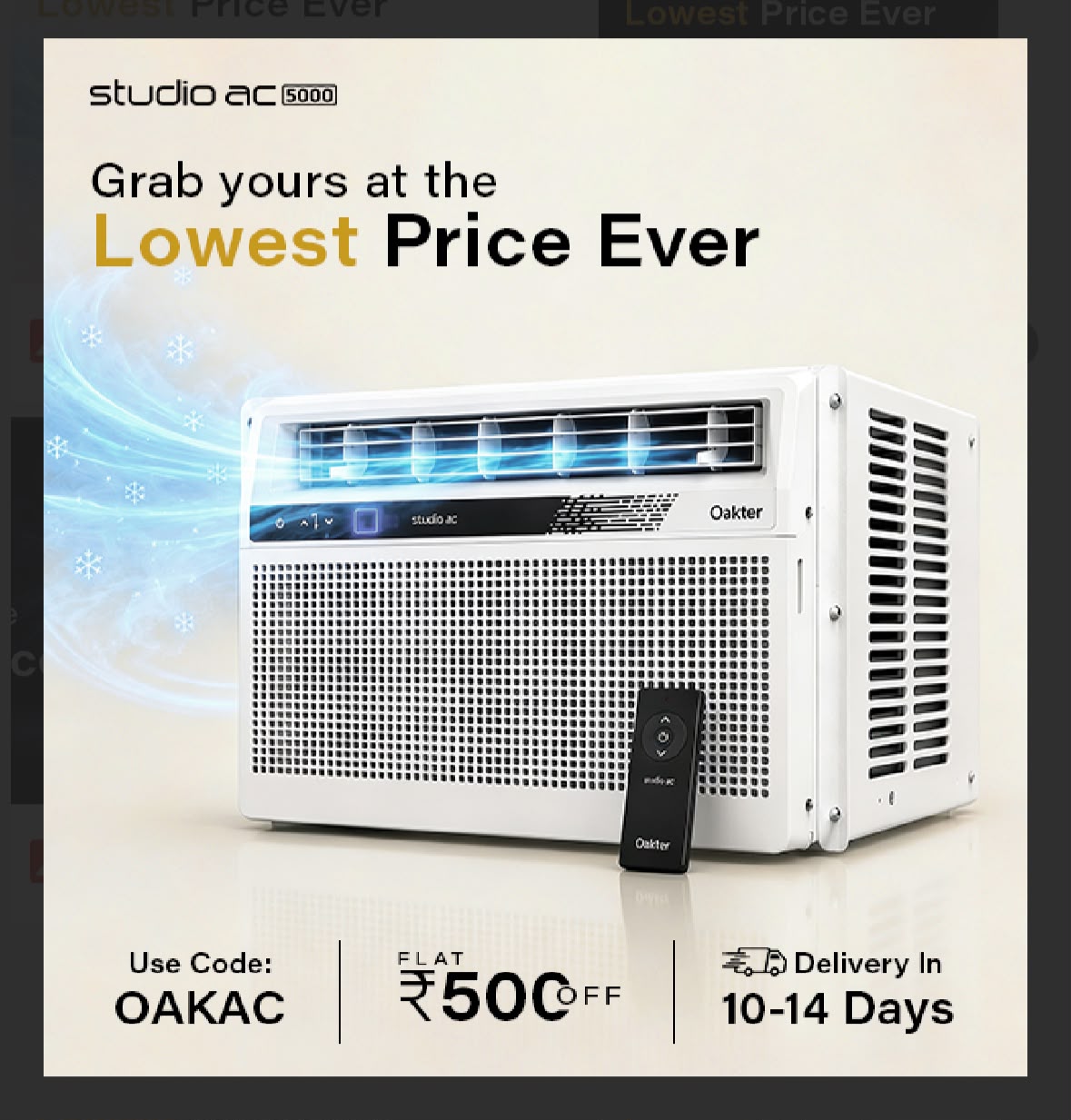 AC - Studio AC 5000(2026 Model) 3 Star